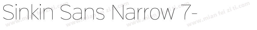 Sinkin Sans Narrow 7字体转换